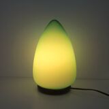 Lampe de table en forme d'oeuf en verre de Murano vert