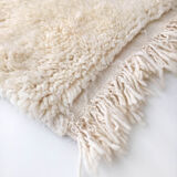 Moroccan Berber carpet blessed ouarain ecru plain 170x110cm