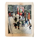 Painting children playing in the snow signed Guiet XXE