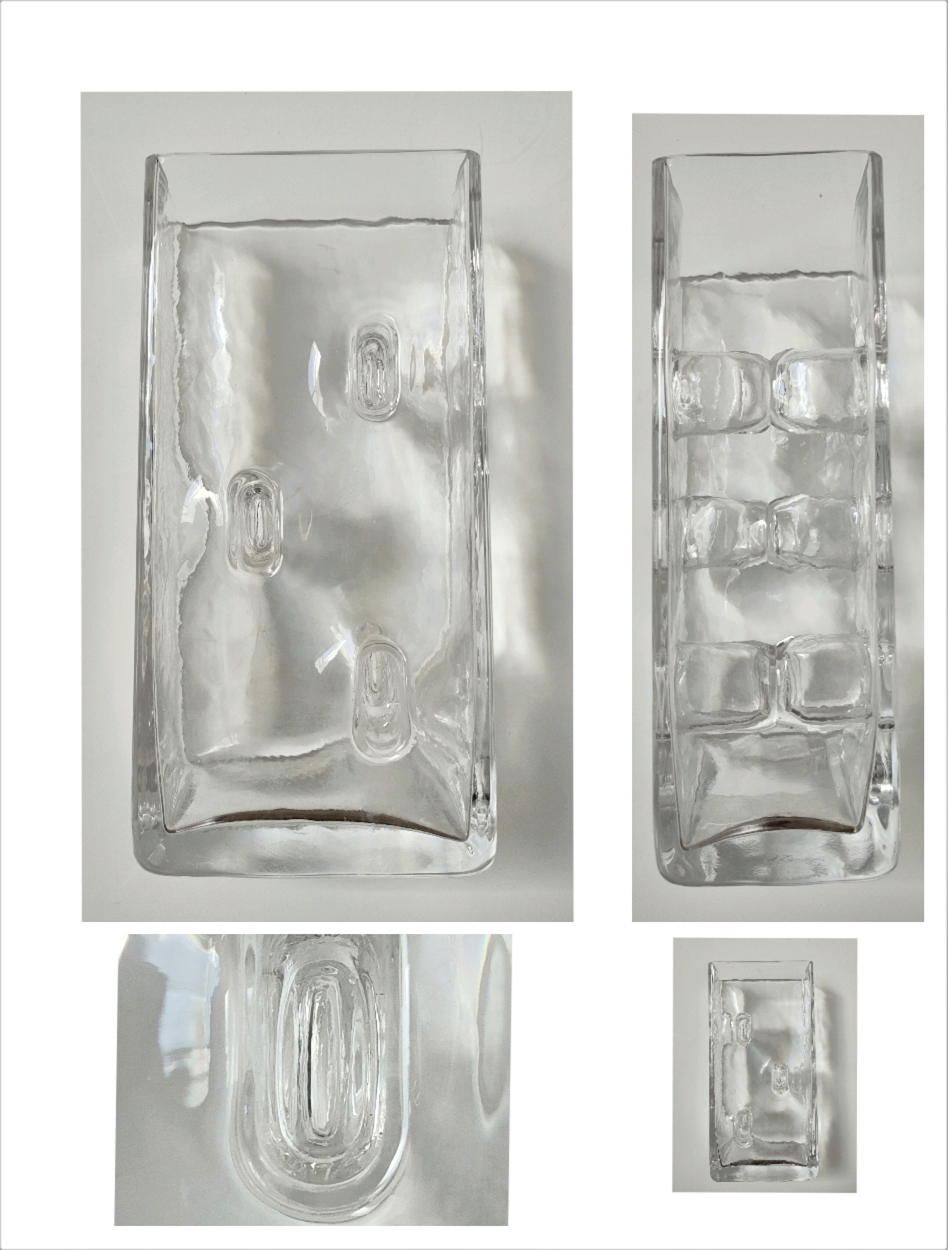 Design glass vase by Claus Josef Riedel 60s-70s