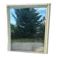 Miroir en bois et stuc blanc cassé
