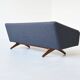 Illum Wikkelso model ML-90 three-seater sofa Laursen Denmark 1960