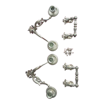Chandelier and antique piano wrist