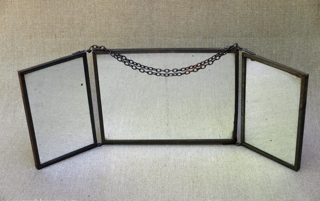 Barber 42x15cm triptych mirror