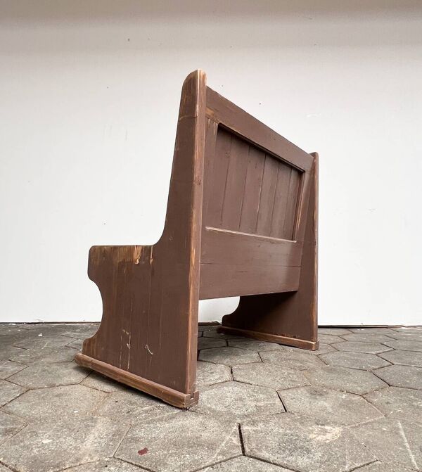 Ensemble table et banc brocante, années 1960