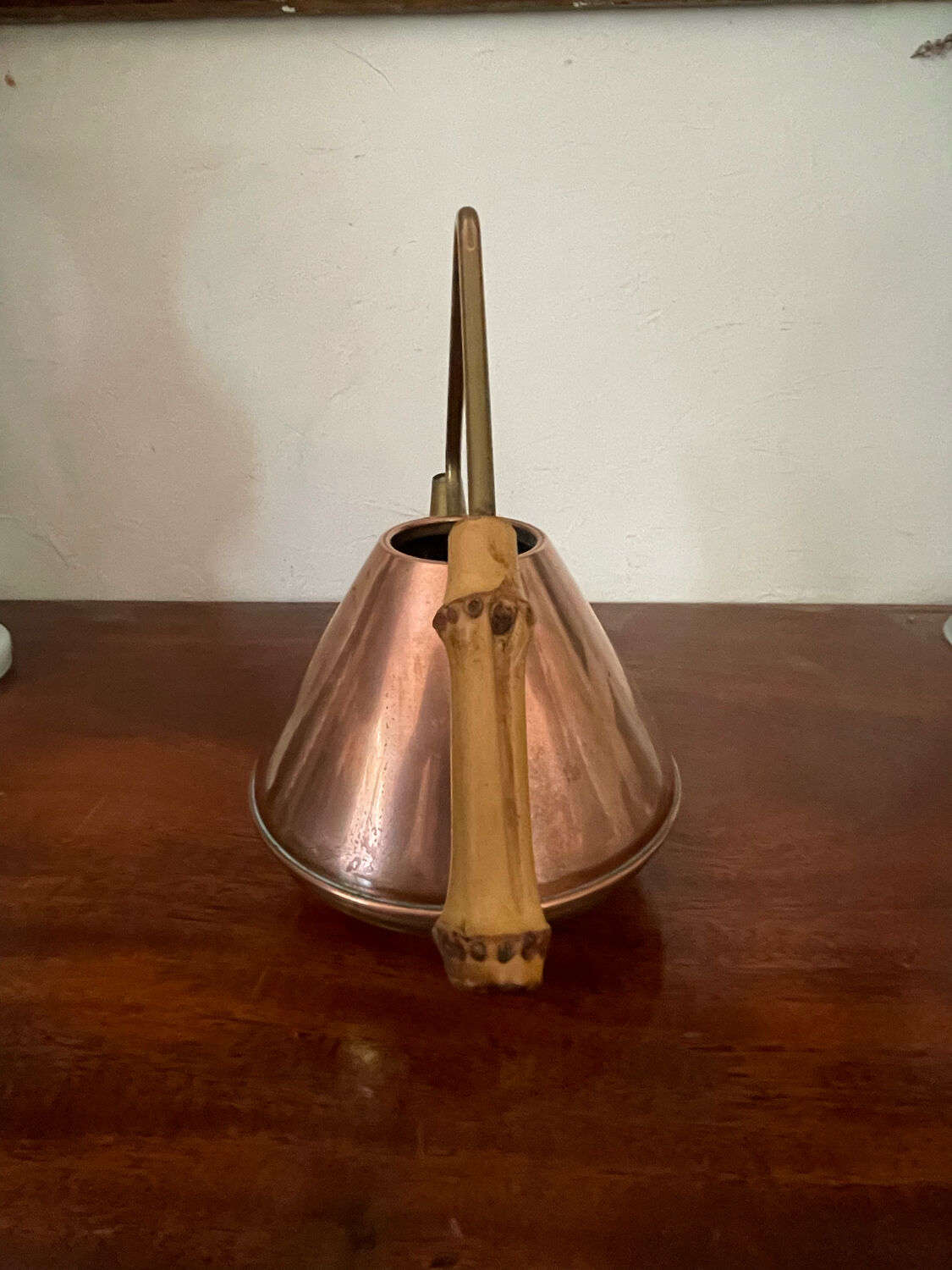 Watering can copper and brass circa 1950