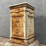 Renaissance style cast iron pedestal column
