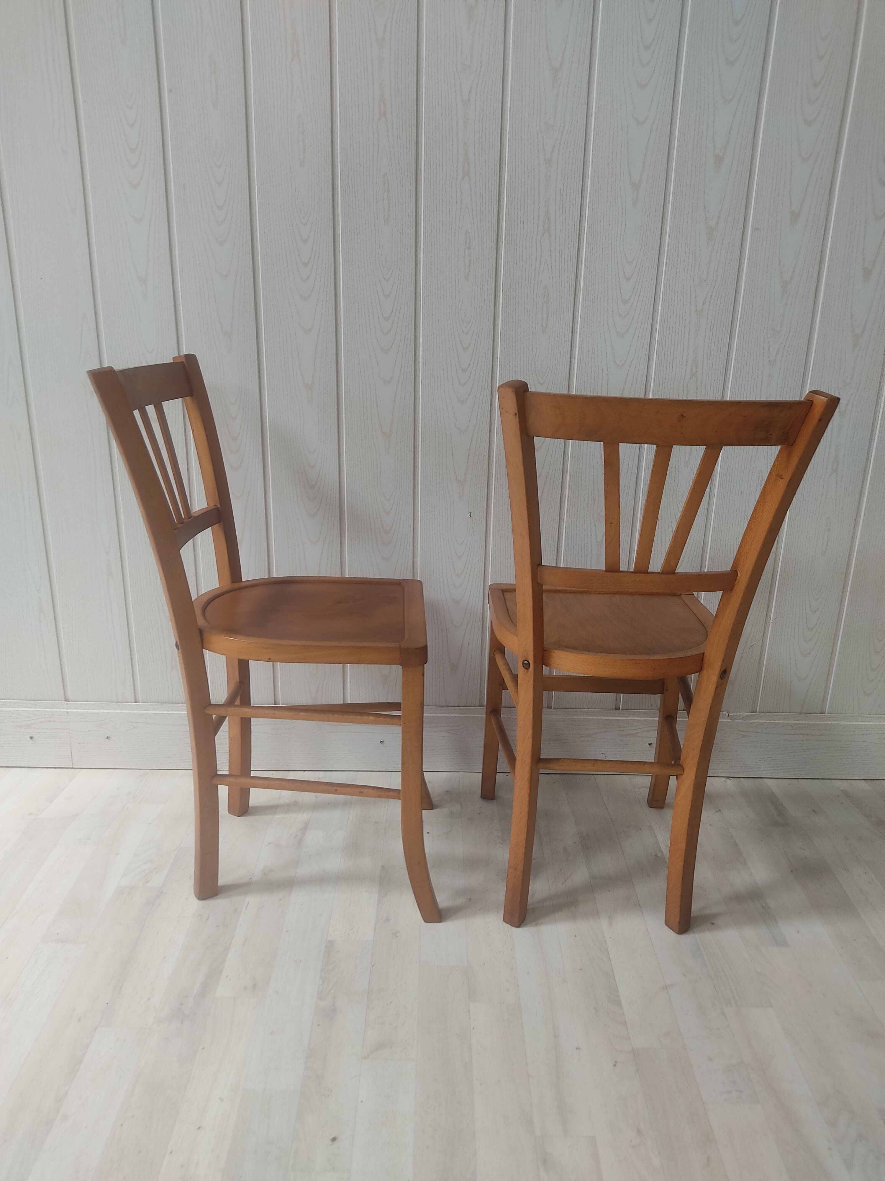 Pair of antique bistro chairs