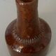 Vase bottle in glazed terracotta XXth