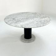 120cm Loto Rosso Marble Dining Table by Ettore Sottsass for Poltrono
