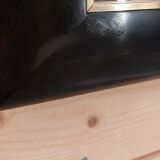 Metal and brass mirror, 94x75 cm