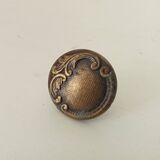 Antique Art Nouveau furniture handle in chiseled brass