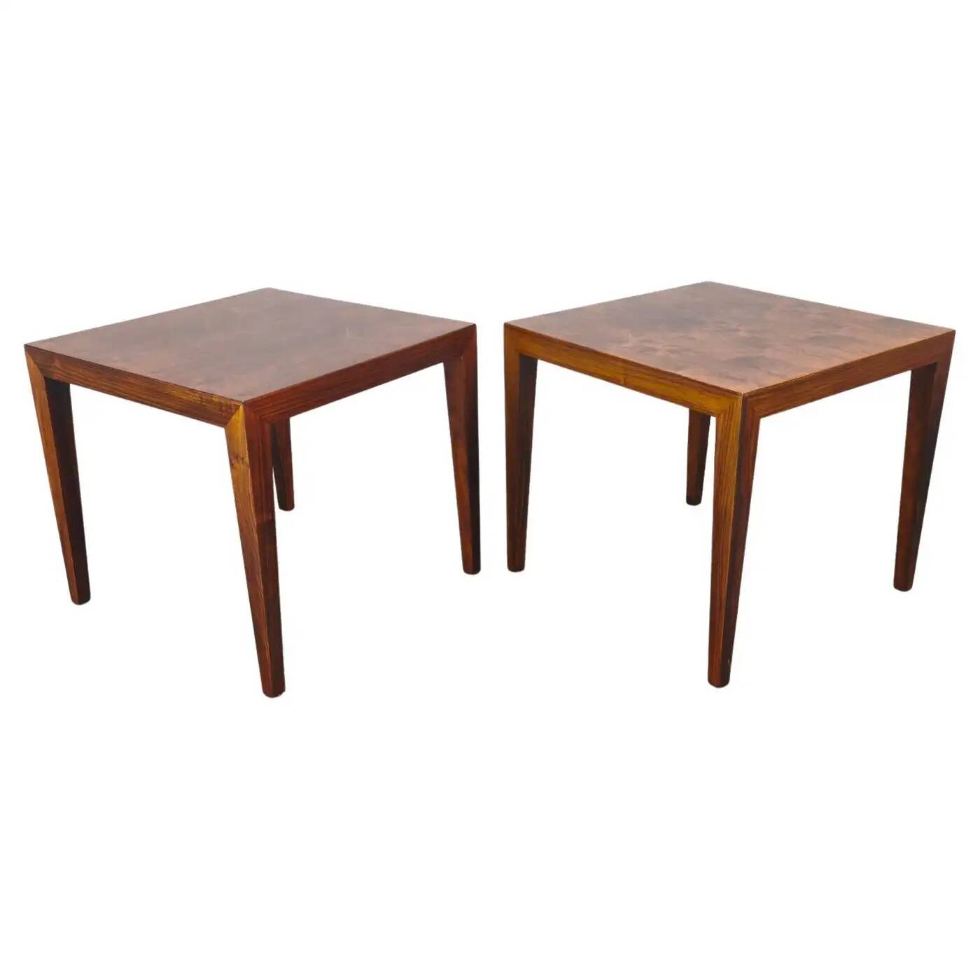 Severin Hansen for Haslev Rosewood Tables, Denmark, 1960s