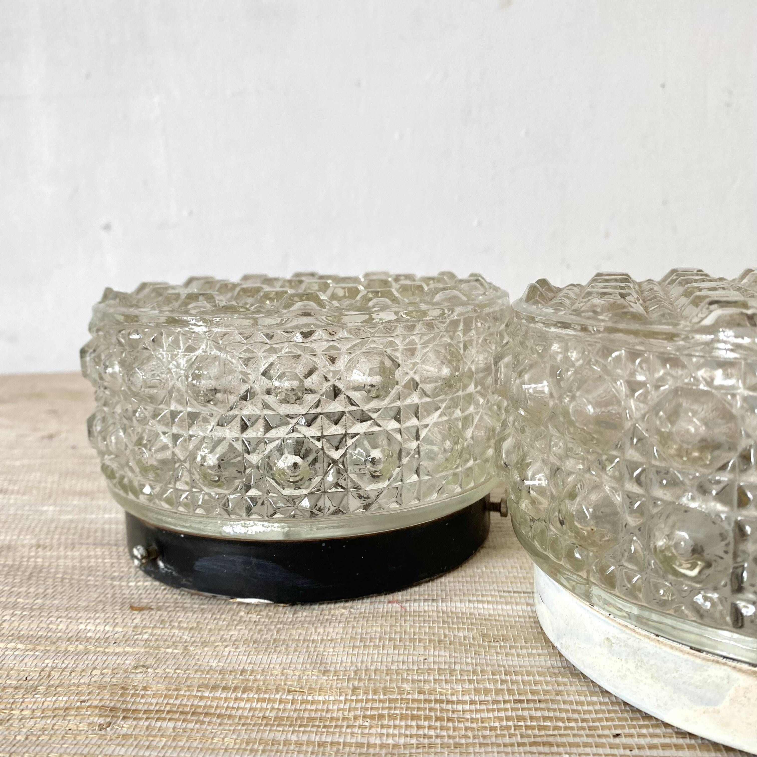 Pair of 15cm round ceiling lights