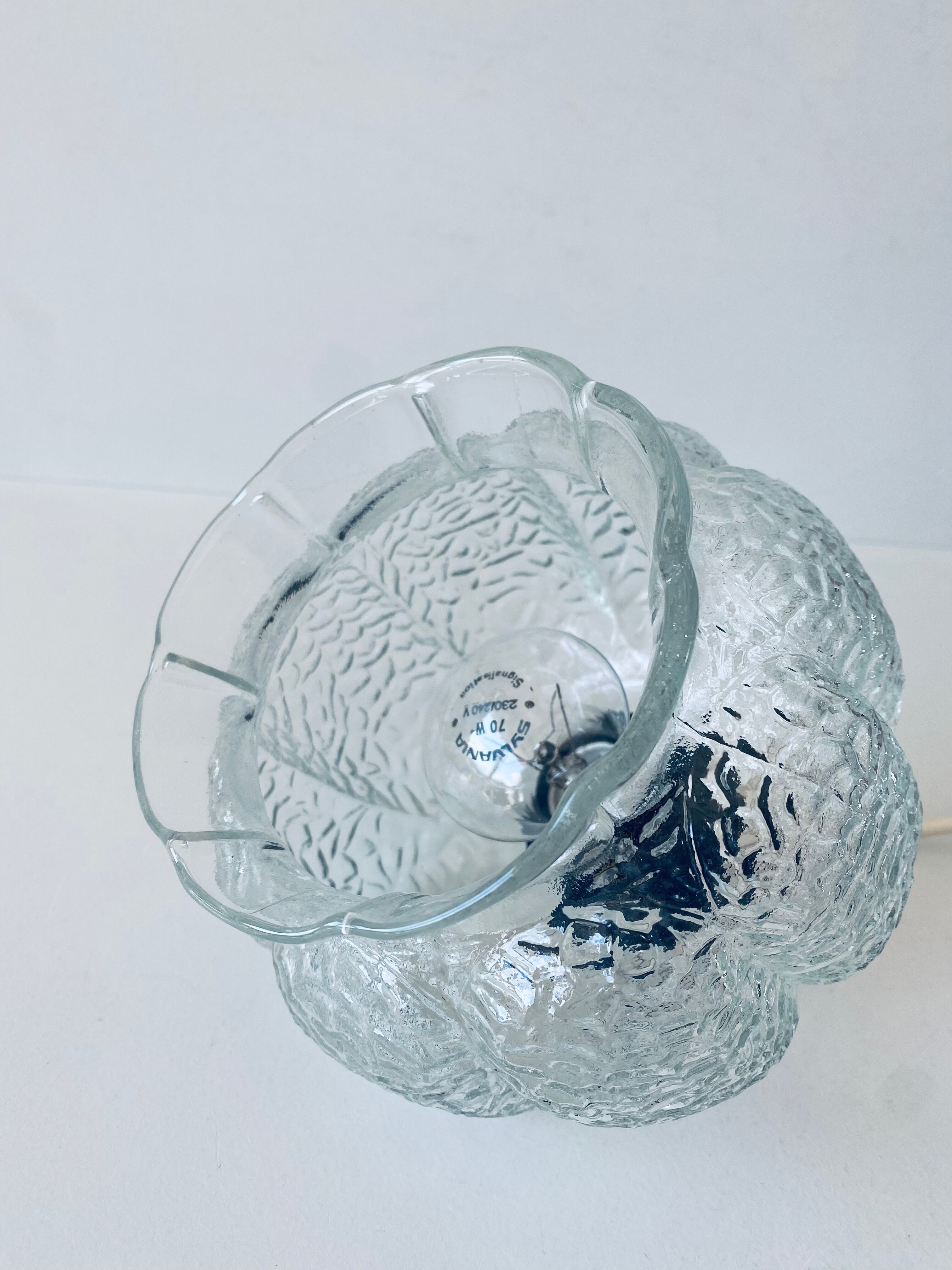 Vintage glass pendant lamp