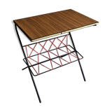 Vintage newspaper table