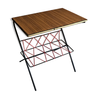 Vintage newspaper table