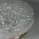 1960s 1970s Ceiling Lamp Ice Glass Doria Germany Space Age Design