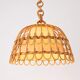 Mid-century Spanish rattan pendant lamp