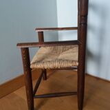 Children's straw armchair