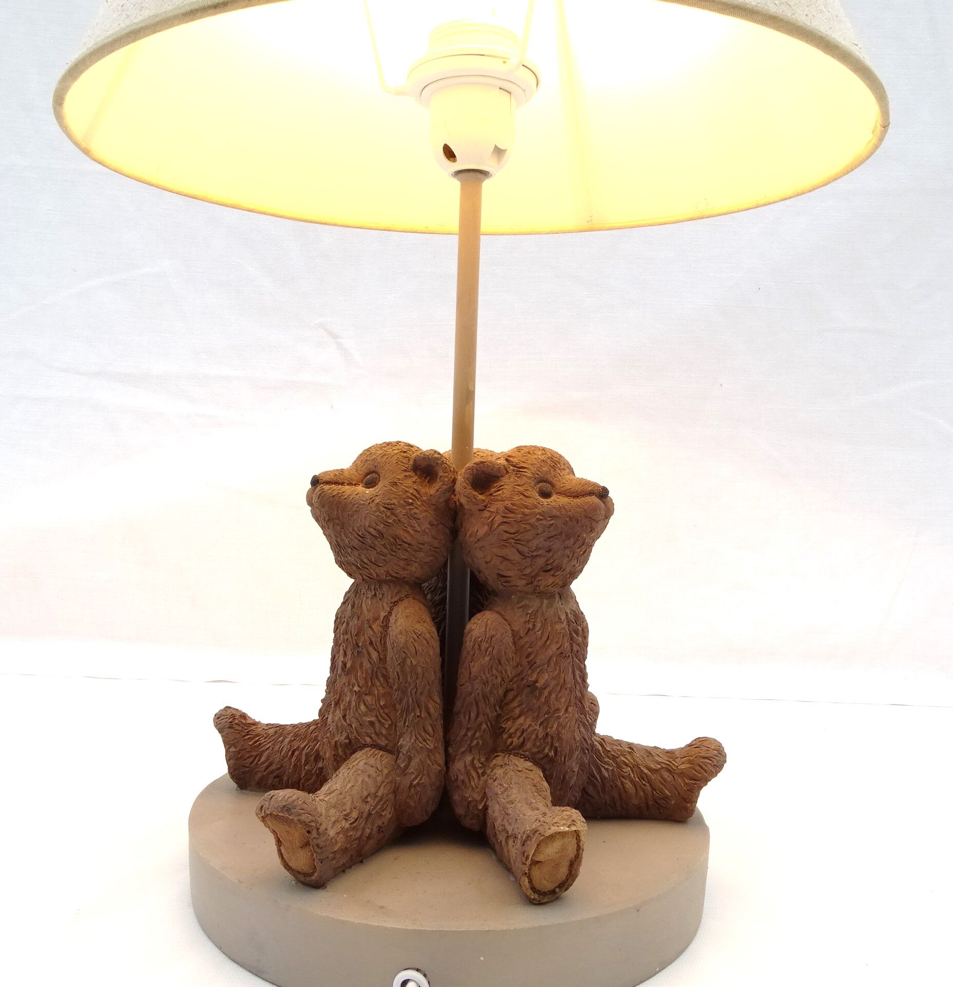 Table lamp 3 bears resin
