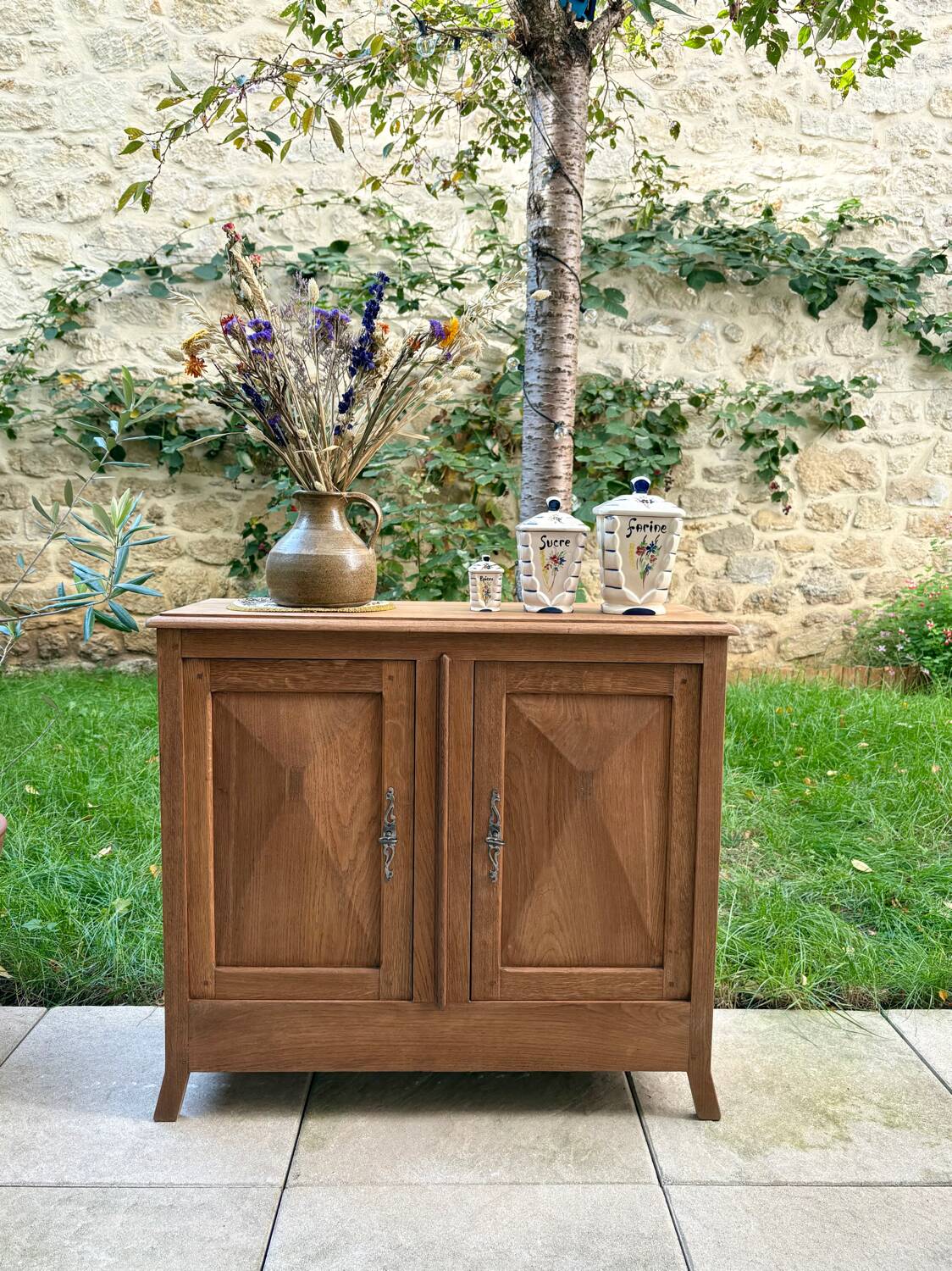Small solid wood sideboard