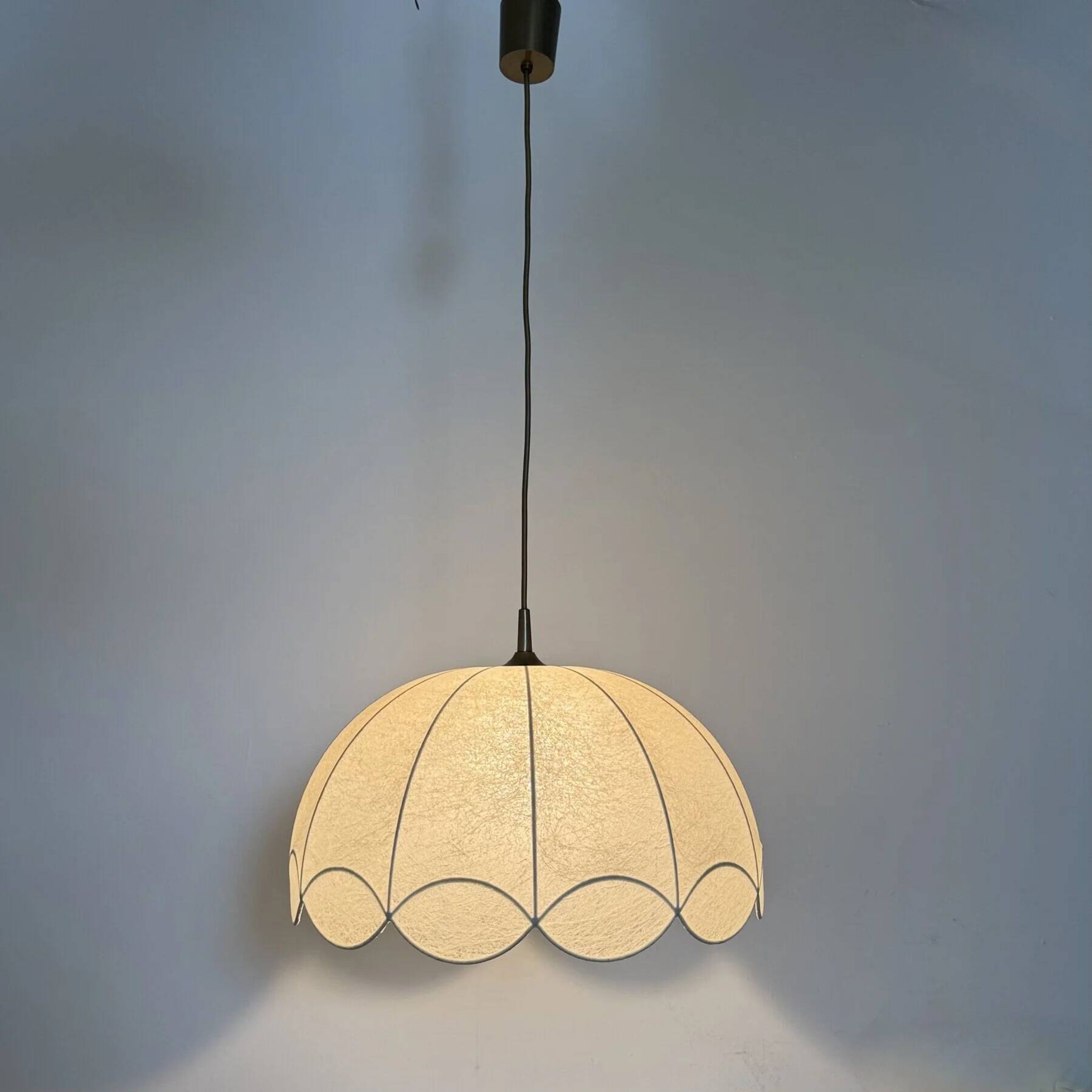 German mid-century "Cocoon" wavy chandelier by Goldkant, 1970s