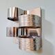 Chromed metal wall light, Goffredo Reggiani 1960s-70s