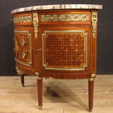Half-moon dresser with marble top from the XXth century