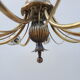 Brass chandelier with 12 fires, 60