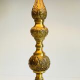 Lamp in brass solid and fabric