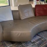 Tangram leather sofa Roche Bobois