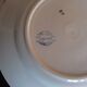 Lot 6 plates flat Badonviller Francine eyelets blue red 1940
