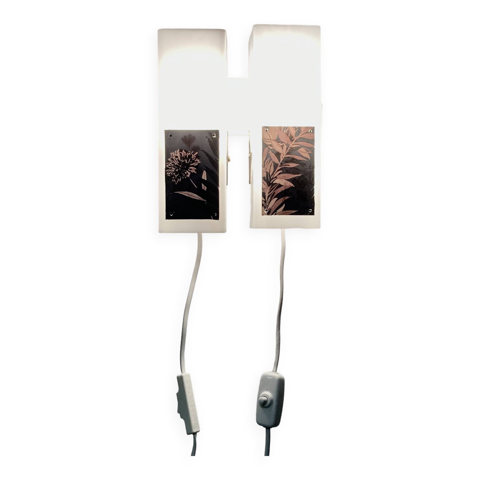 Pair of Scandinavian design wall lights from the 1950s.