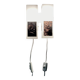 Pair of Scandinavian design wall lights from the 1950s.