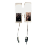 Pair of Scandinavian design wall lights from the 1950s.