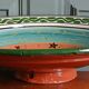 Plate on pedestal XL signed. Potters' City Safi in Morocco.