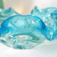 Empty pocket corolla in vintage azure blue Murano glass