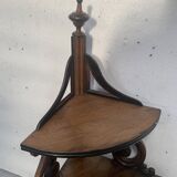 Napoleon III corner shelf in solid walnut, 19th century