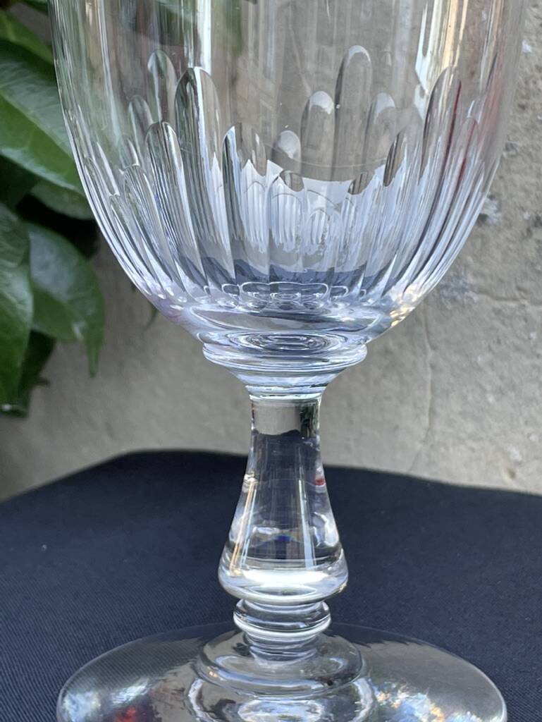 6 baccarat water glasses – art nouveau