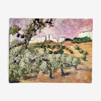 Tableau huile sur toile  paysage de Provence