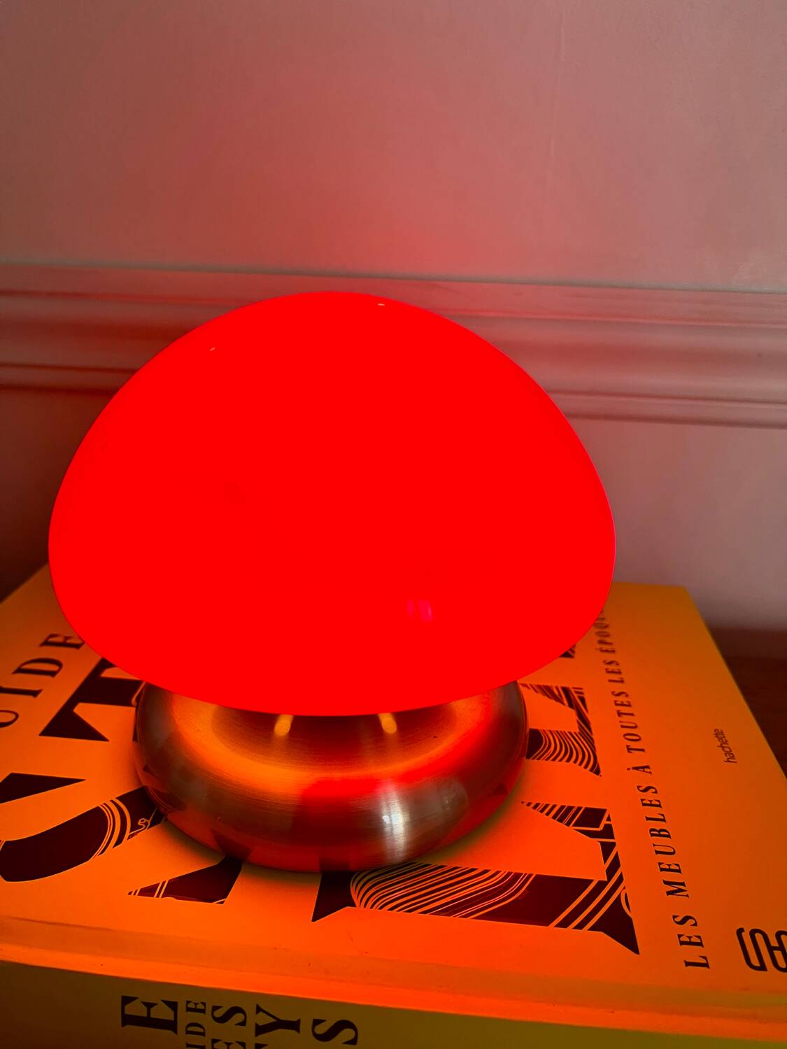 Vintage UFO touch mushroom lamp
