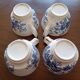 4 Ridgway (Staffordshire) blue "Windsor" English cups