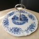 Cheese platter in faience of Sarreguemines Romantic model