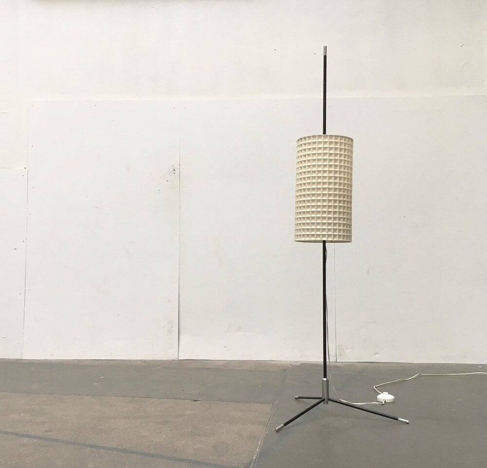 East German tripod floor lamp by Rudolf Arnold, mid-century, 1960s.