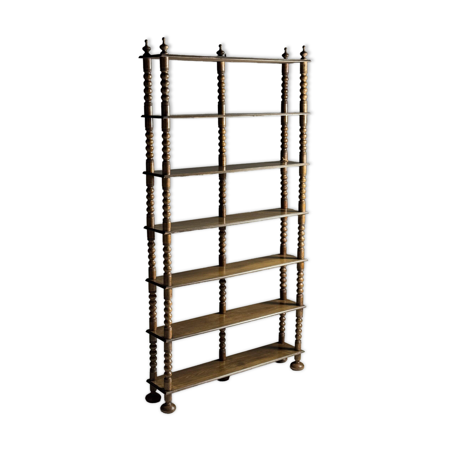 Bobbin bookcase French antique