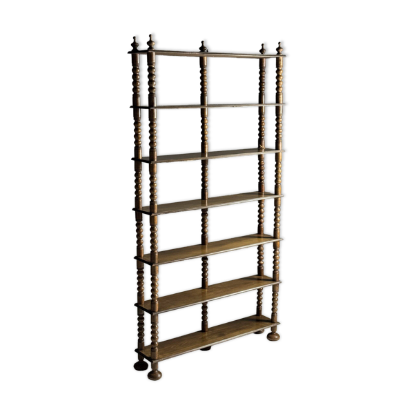 Bibliothèque à bobines antique française