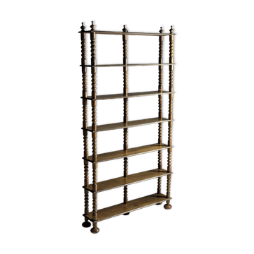 Bobbin bookcase French antique