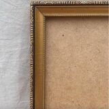 Old golden photo frame