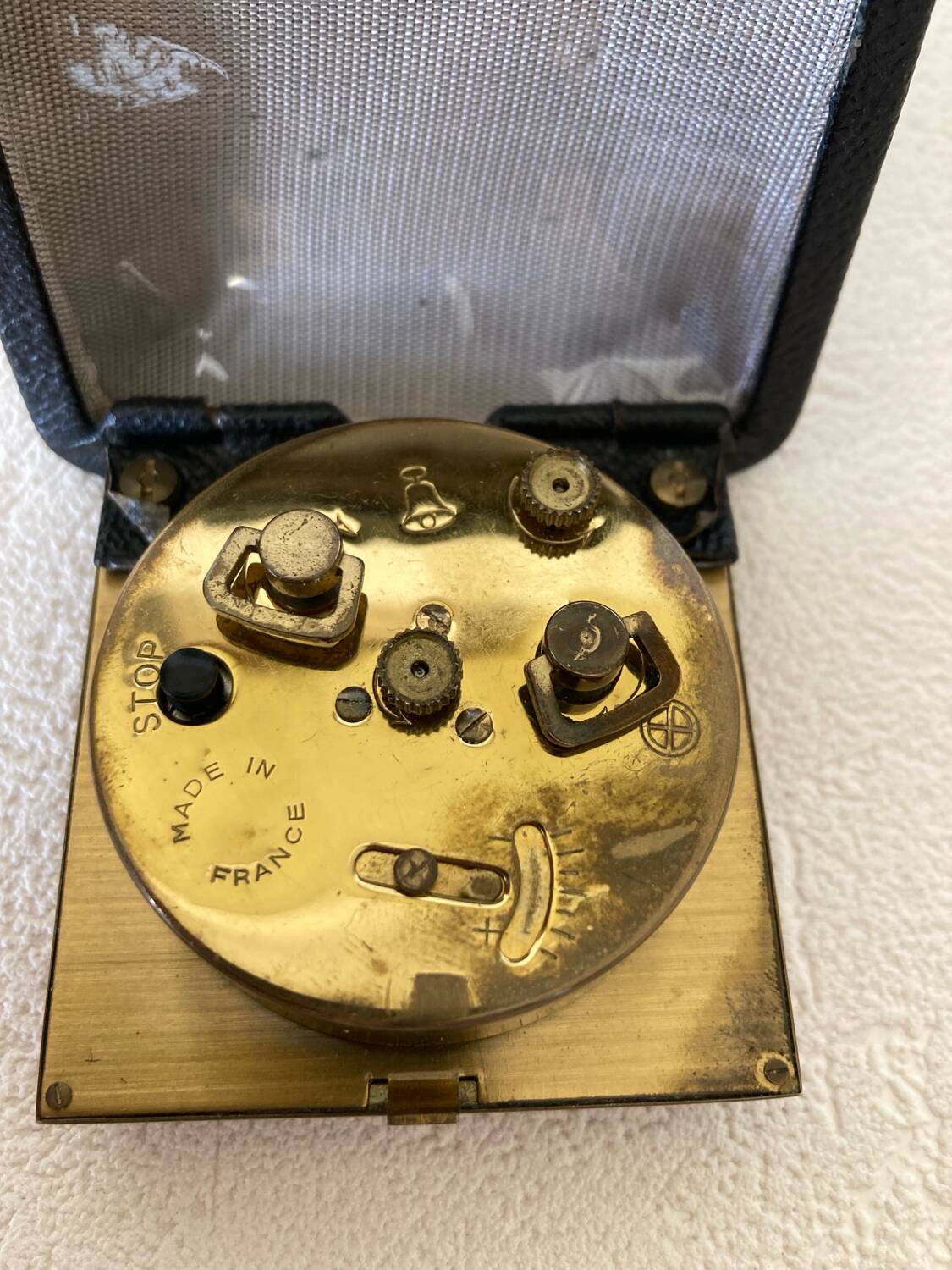 Solo 4 Jewels Black Travel Alarm Clock